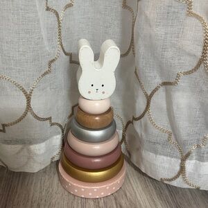 Wooden Bunny Stacking Toy